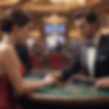 Engaged bettors at a Caesars casino