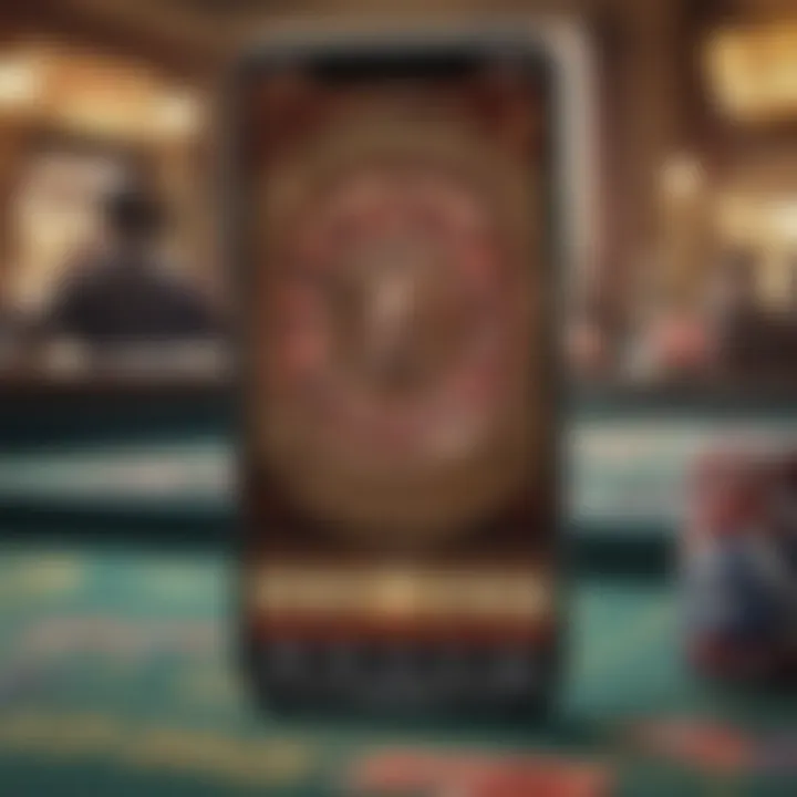 Detailed view of the Caesars Gambling App interface showcasing user-friendly design.