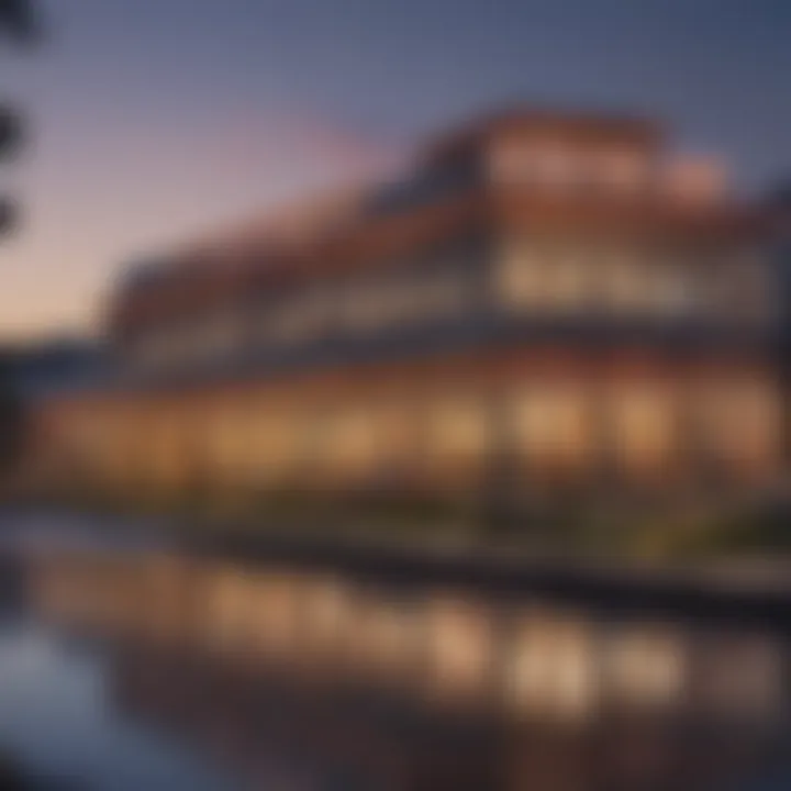 Exterior view of Cherokee River Casino showcasing its architectural beauty