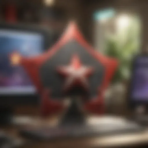 PokerStars logo on a computer screen