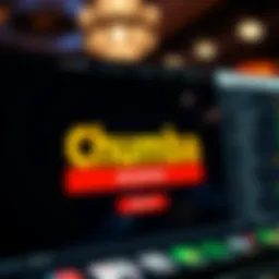 Chumba no deposit code on a digital screen