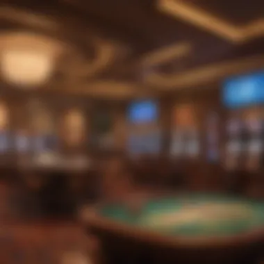 Luxurious gaming area inside Harris Casino Hotel with vibrant ambiance