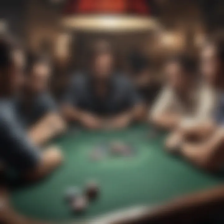 An iconic poker scene depicting the intensity of a final table showdown