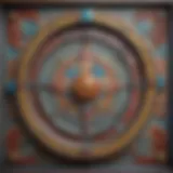 Close-up of a loteria slot machine showcasing intricate symbols