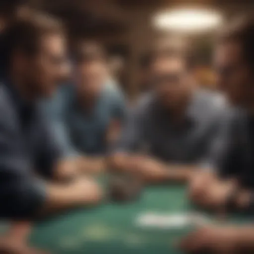 Strategic gameplay at a Texas Hold'em table