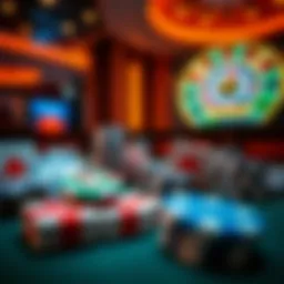 Showcasing the allure of casino gaming with vibrant symbols