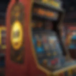 A colorful display of the Pac Man slot machine with vibrant graphics