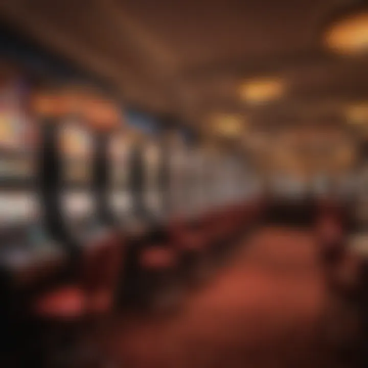 Interior gaming floor filled with slot machines and table games, highlighting the casino's vibrant atmosphere