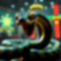 Visual representation of the Snake Arena Slot mechanics