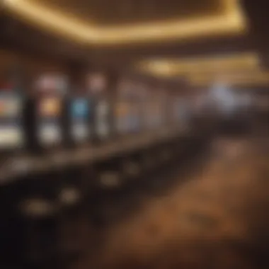 Casino gaming floor filled with various gaming machines and tables