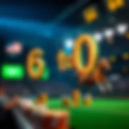 Illustration of betting odds concept