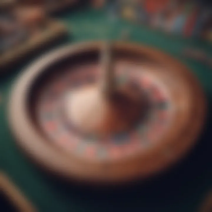 Casino roulette wheel showcasing odds